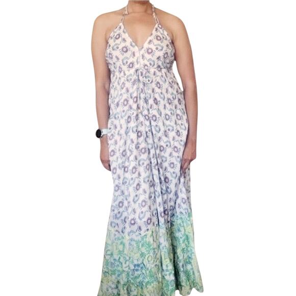 Roberta Roller Rabbit Dresses & Skirts - ROBERTA ROLLER RABBIT Venezia boho floral long maxi halter dress multi Sz XS NEW